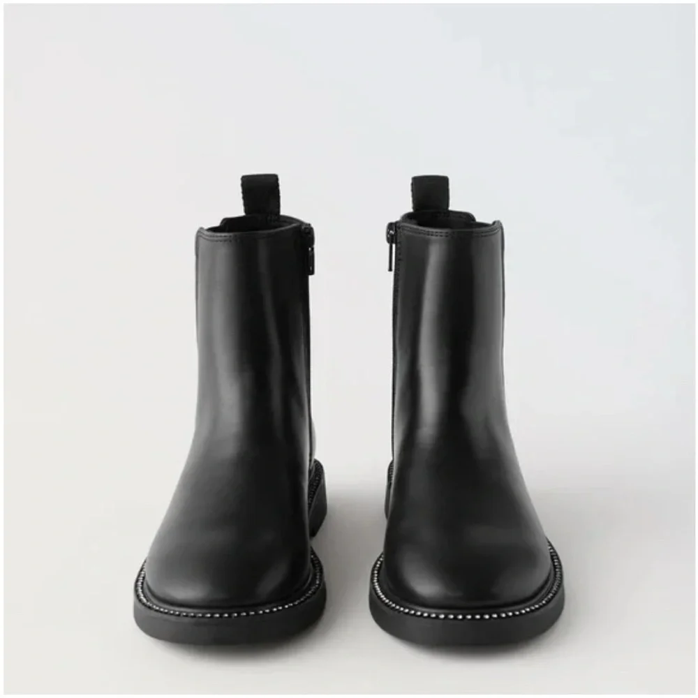 Zara black studded